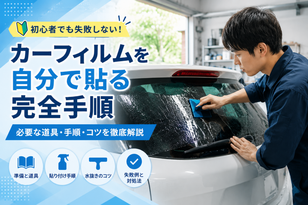 カーフィルムを自分で貼る手順
