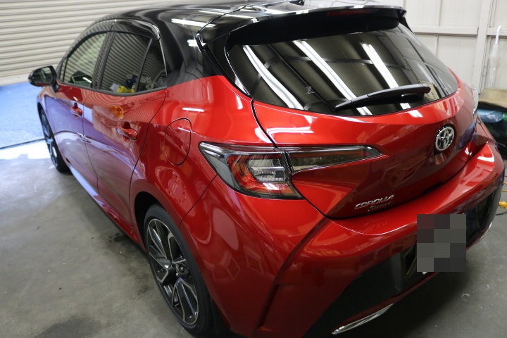 カローラスポーツ 施工写真 2