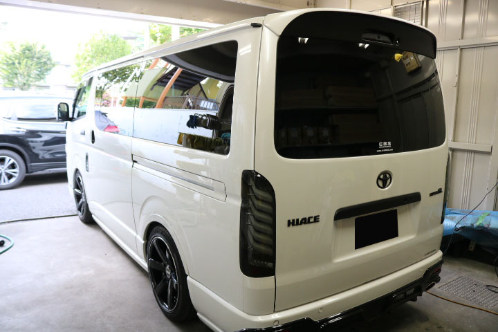 ハイエース 3% 施工後